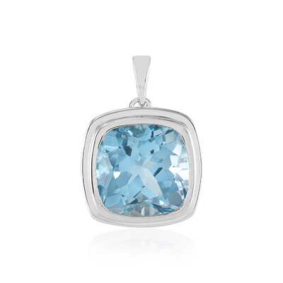 Ciondolo in argento con Topazio Blu Cielo