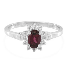 Anello in argento con Rodolite Brasiliana