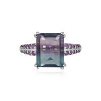 Anello in argento con Fluorite Bicolore