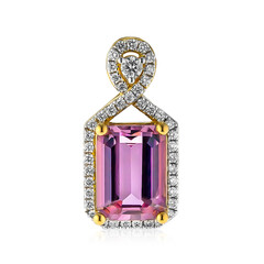 Ciondolo in oro con Diasporo Rosa (AMAYANI)