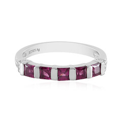 Anello in argento con Rodolite