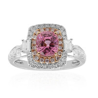 Anello in oro con Spinello Birmano Rosa (CIRARI)