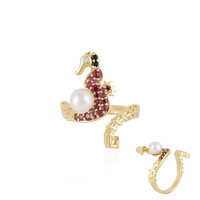 Anello in argento con Perla di Acqua Dolce
