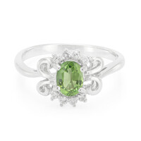Anello in argento con Tormalina Cromo