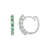 Orecchini in argento con Cianite Menta
