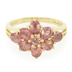 Anello in oro con Zaffiro Padparadscha (non riscaldato) (AMAYANI)