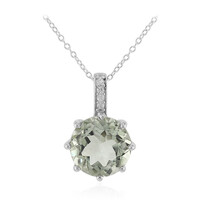 Collana in argento con Ametista Verde