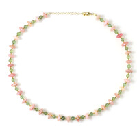 Collana in argento con Apatite Verde (Riya)