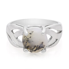 Anello in argento con Agata Dendritica