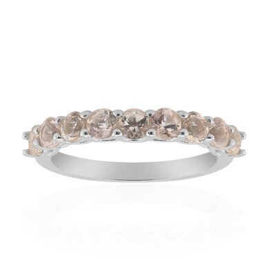 Anello in argento con Morganite