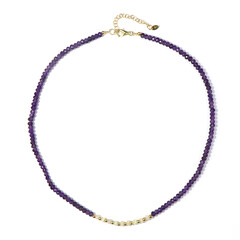 Collana in argento con Ametista Zambiana