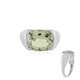 Anello in argento con Ametista Verde
