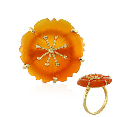 Anello in argento con Corniola