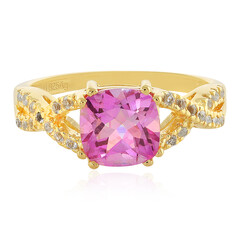 Anello in argento con Topazio Anniversario