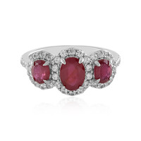 Anello in argento con Rubino del Madagascar