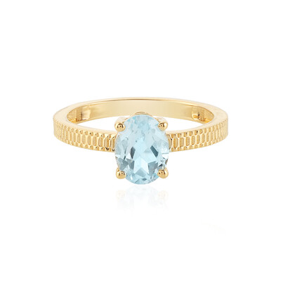 Anello in argento con Topazio Blu Cielo