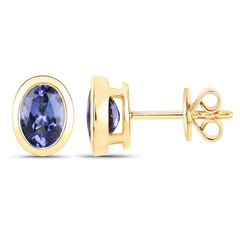 Orecchini in oro con Tanzanite