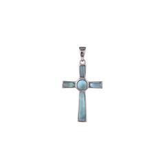Ciondolo in argento con Larimar
