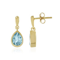 Orecchini in argento con Topazio Blu Cielo