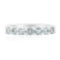 Anello in argento con Topazio Blu Cielo