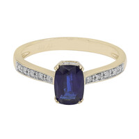Anello in oro con Cianite