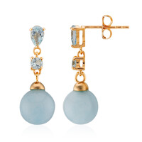 Orecchini in argento con Acquamarina