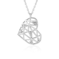 Collana in argento con Diamante I2 (J)