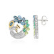 Orecchini in argento con Topazio Blu Svizzero (Gems en Vogue)