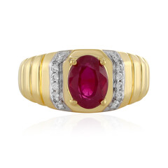 Anello in argento con Rubino del Madagascar