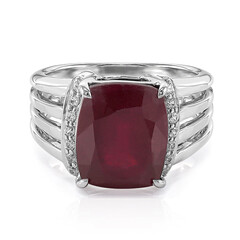 Anello in argento con Rubino del Madagascar