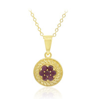Collana in argento con Rubino