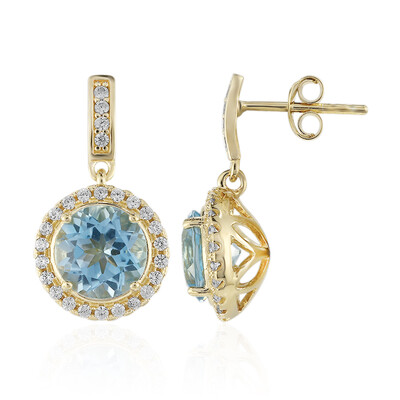 Orecchini in argento con Topazio Blu Cielo