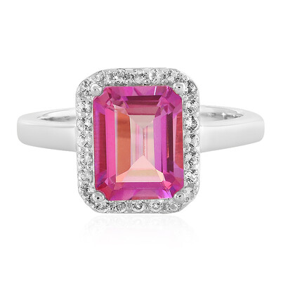 Anello in argento con Topazio Anniversario