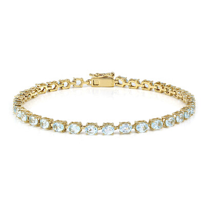 Bracciale in argento con Topazio Blu Cielo