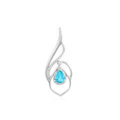 Ciondolo in argento con Topazio Paraiba