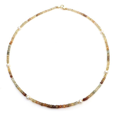 Collana in argento con Zircone Fancy