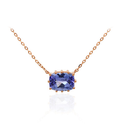 Collana in oro con Tanzanite AAA