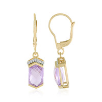Orecchini in oro con Ametista Rose de France (SUHANA)
