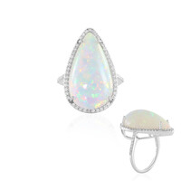 Anello in oro con Opale di Welo AAA (AMAYANI)