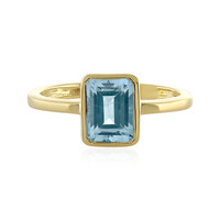 Anello in argento con Topazio Blu Cielo