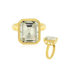 Anello in argento con Ametista Verde