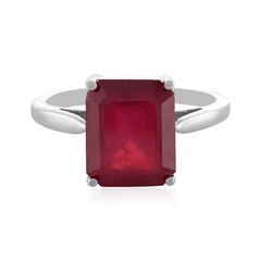 Anello in argento con Rubino del Madagascar