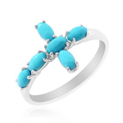 Anello in argento con Turchese Sleeping Beauty (Anne Bever)