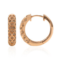Orecchini in oro con Diamante Rose de France SI1 di Argyle