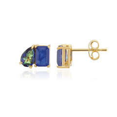 Orecchini in argento con Quarzo Blu Navy