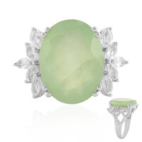 Anello in argento con Prehnite