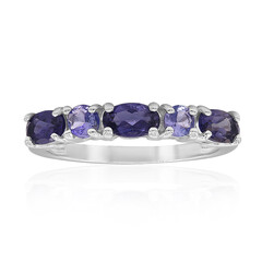 Anello in argento con Iolite