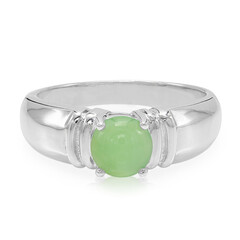 Anello da uomo in argento con Crisoprasio Imperiale