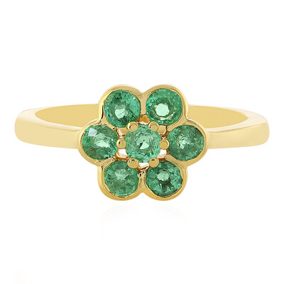 Anello in argento con Smeraldo Etiope