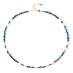 Collana in argento con Apatite Blu Neon (Riya)